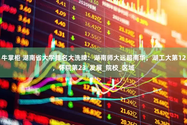 牛掌柜 湖南省大学排名大洗牌：湖南师大远超南华，湖工大第12，怀院第23_发展_院校_区域