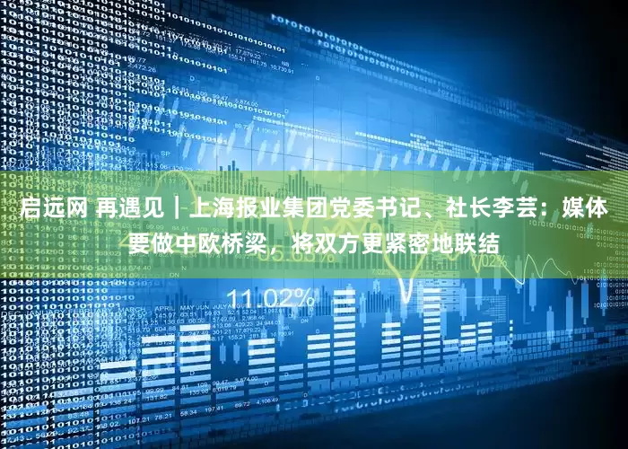 启远网 再遇见｜上海报业集团党委书记、社长李芸：媒体要做中欧桥梁，将双方更紧密地联结
